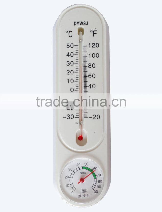 Direct-reading Wall Hygrothermographs Temperature & Humidity Indicator Plastic Dry-wet Thermometer