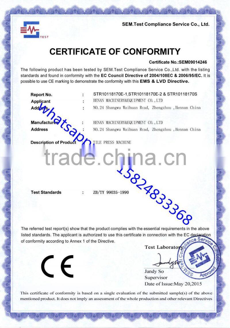 Tile press/color steel molding equipment