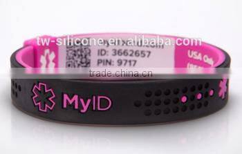 Cheap wholesale colorful rubber band silk screen printing silicone wristband for promotion