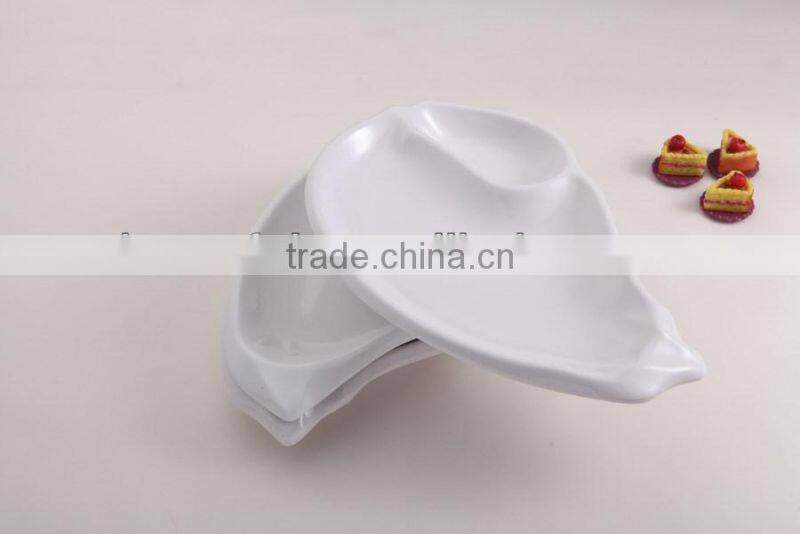 promotional squared pink color melamine plates
