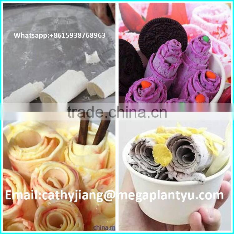 rolled pan fried ice cream machine