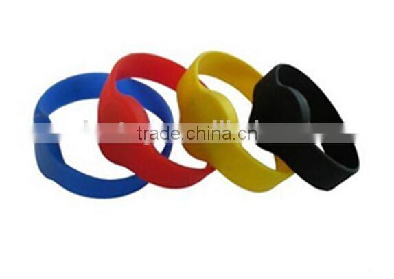 logo printed 14443A Rfid Wristband for event/sports