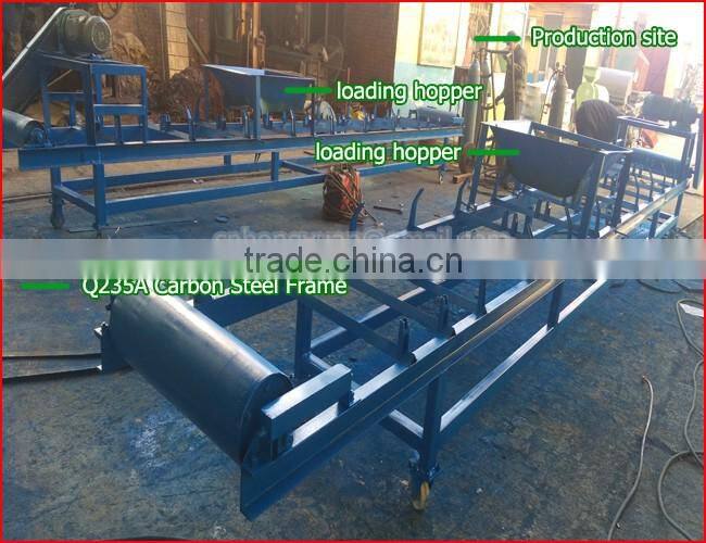 International standard gravel conveying horizontal belt conveyor