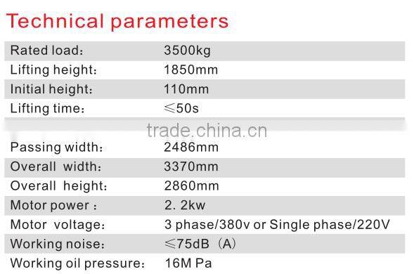 car lift bridge 220v