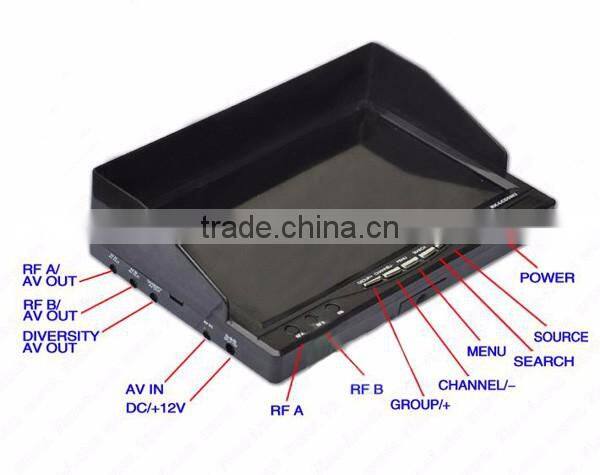 RX-LCD5802 5.8GHz 40CH No Blue Screen FPV Monitor with Receiver