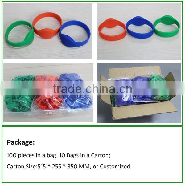 Hot Sale NTAG213 Chip RFID Silicone Wristband
