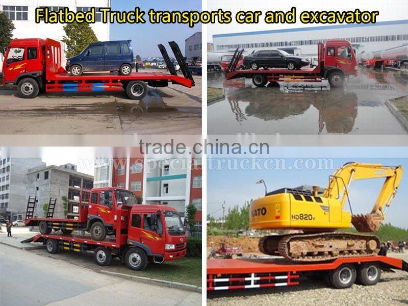 Driving type 8*4 FAW Flat Bed Towing Truck for Sale
