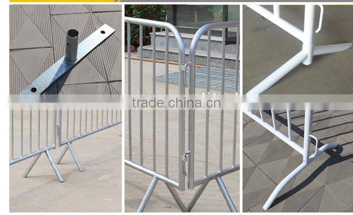 pvc coated temporary fence online shipping /road barricade/ welded removable fence for event