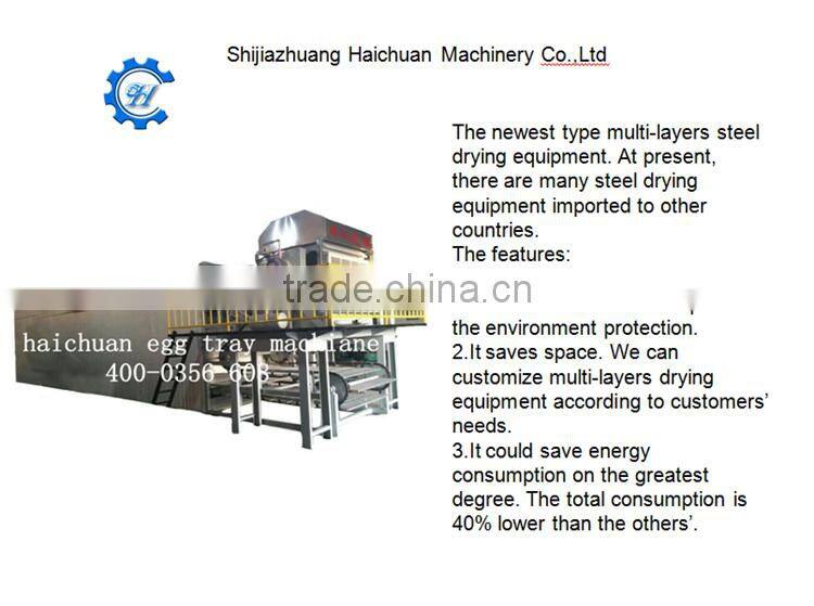 haichuan making machine egg tray cartons egg tray machine production line small machine making egg tray
