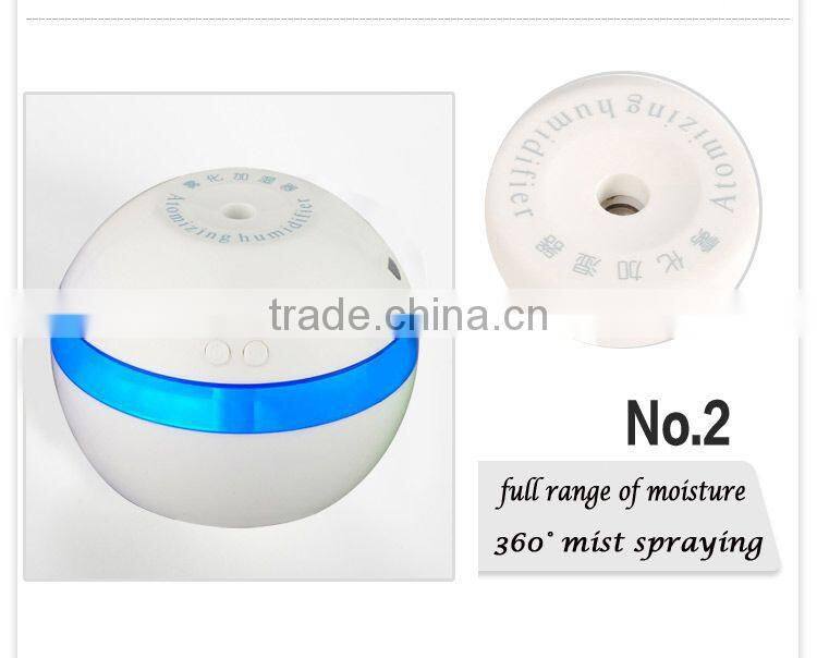 water bottle room ultrasonic humidifier with night lamp
