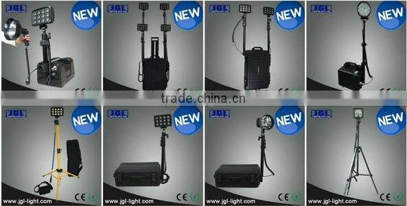 Guangzhou Factory! IP67 24W Waterproof Rechargeable LED work lights with Safety Case, Police Equipment