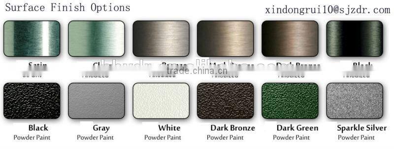 Aluminum products Alu 6063-T5 special shapes/sections available
