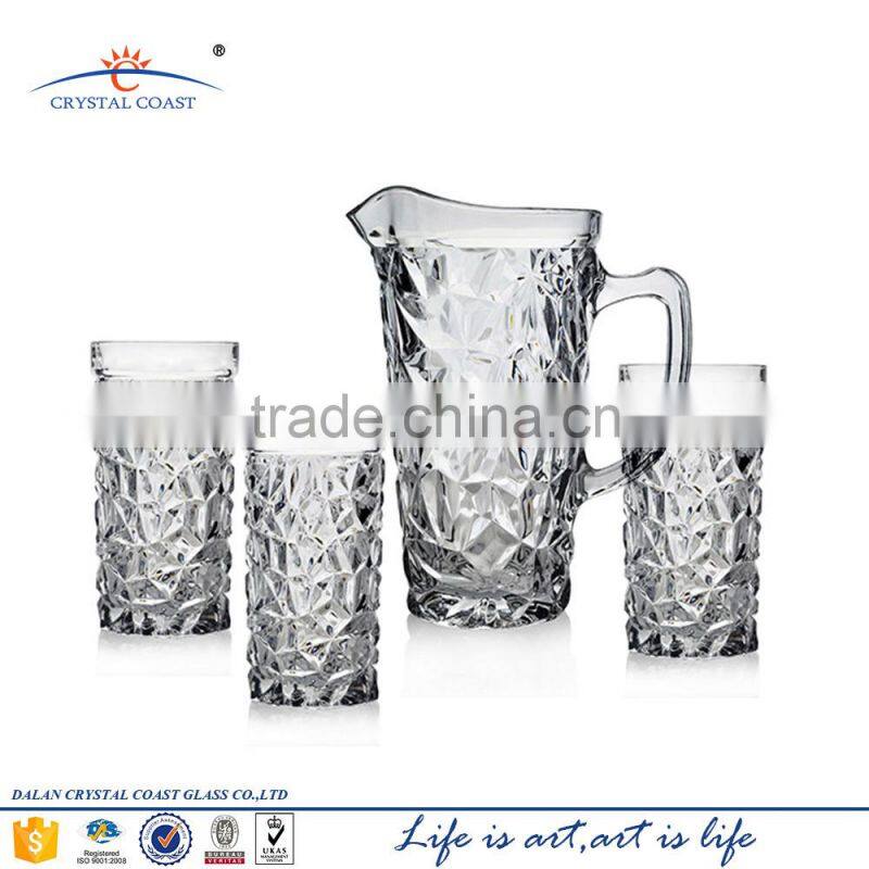 7pcs glass drinking set,Glass water jug set, glass pitcher set