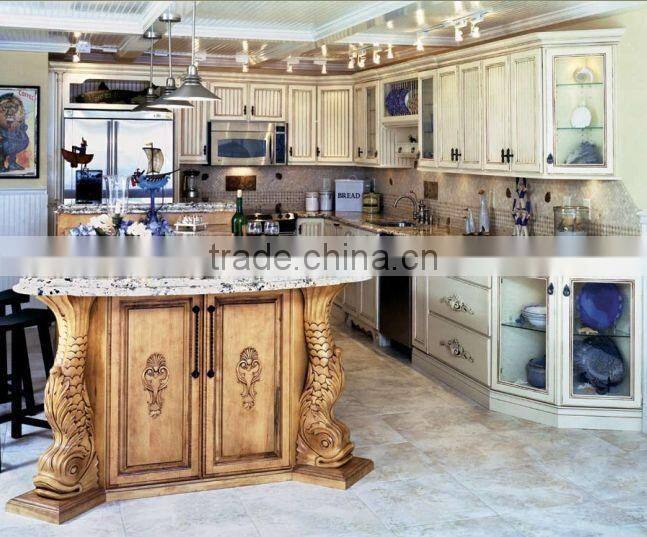Luxury European/American Style Solid Wood Kitchen Cabinet/Kitchen Furniture
