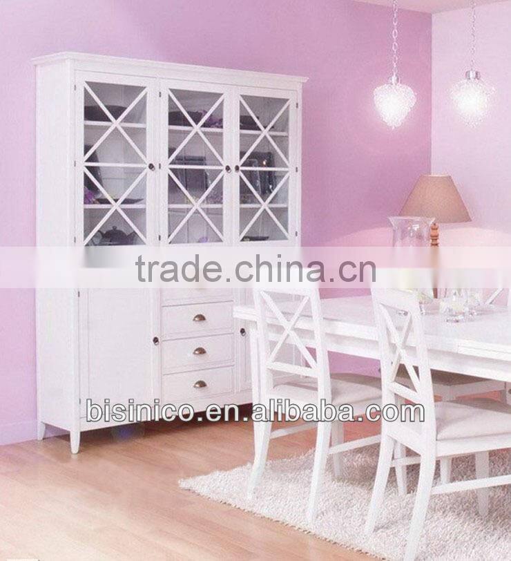 Big size luxury Spanish style wooden dining room sideboard