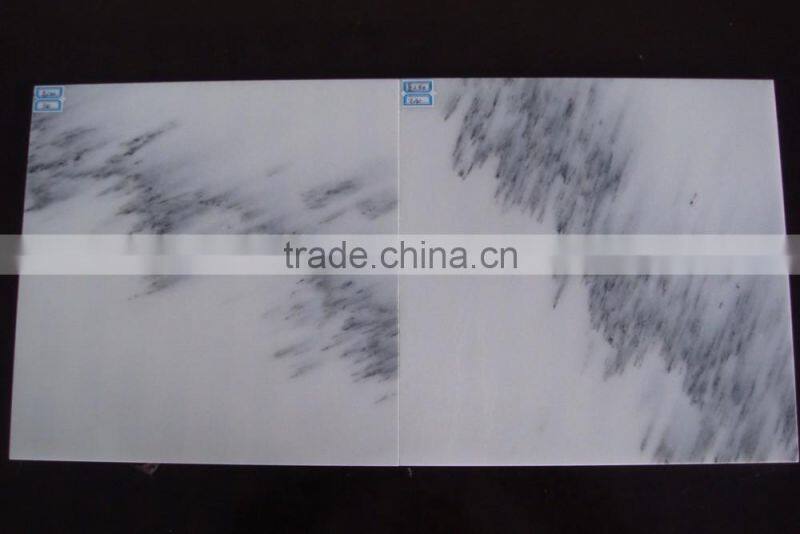 China grey veins white marble tile for floor and wall