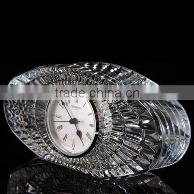 New crystal clock paperweight for center pieces