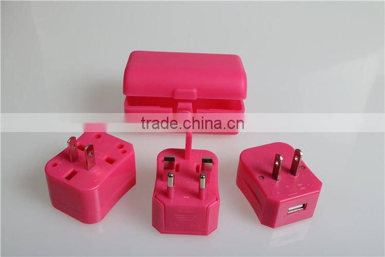 Wontravel 100% OEM USB adapter and unviersal USB travel charger with 3A USB port for hotel gift