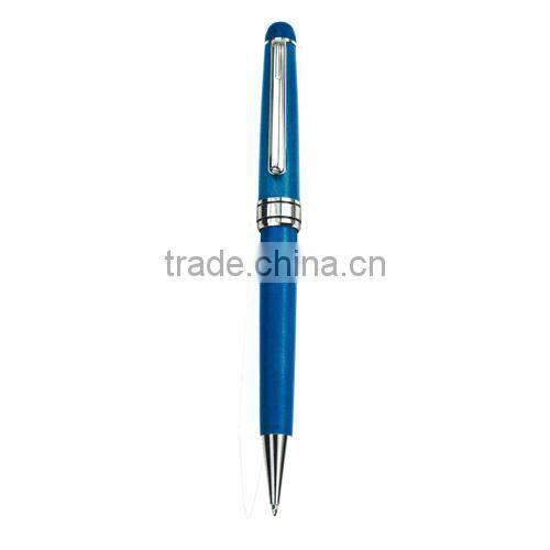 Promotional stylus ballpoint pen with felt pouch