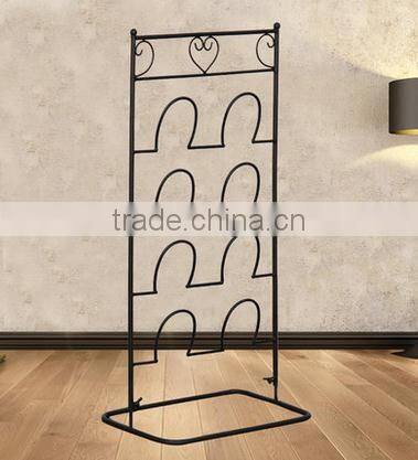 Portable shoe rack bedroom furniture iron slipper storage stand