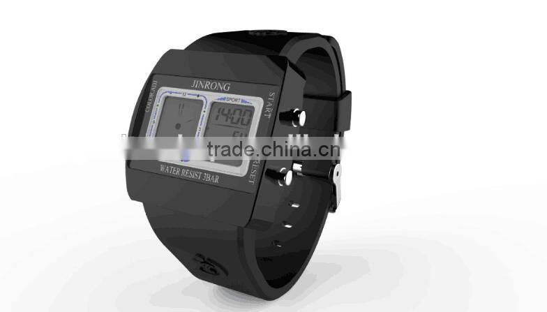 Fashion Business Men Watch, Hot Stylish Mens Watch, Dual Display Wrist Watch With Clock Alarm