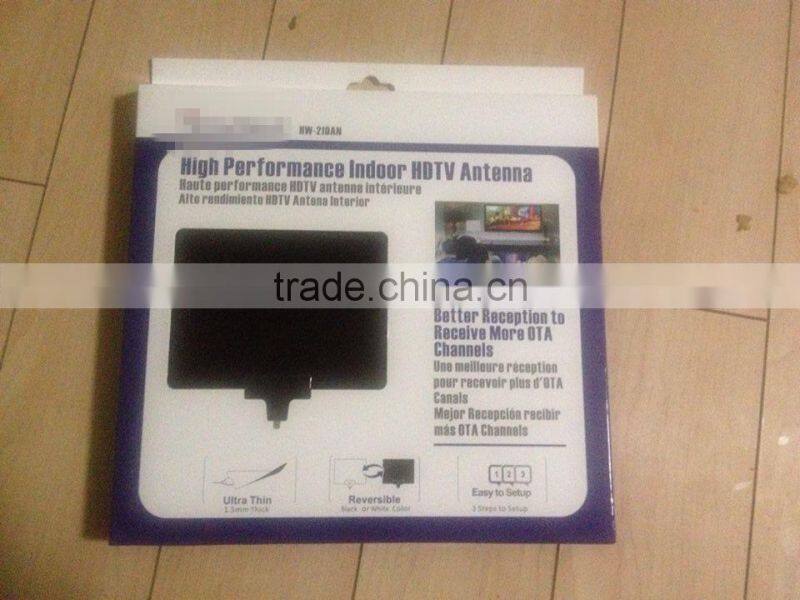 Promotion Digital indoor TV Antenna HD Flat Design household indoor HDTV Antenna