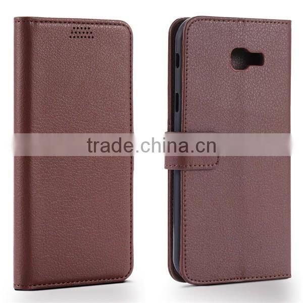 Factory Suppliers Litchi Pattern Flip Leather Phone Case For Samsung A7 2017