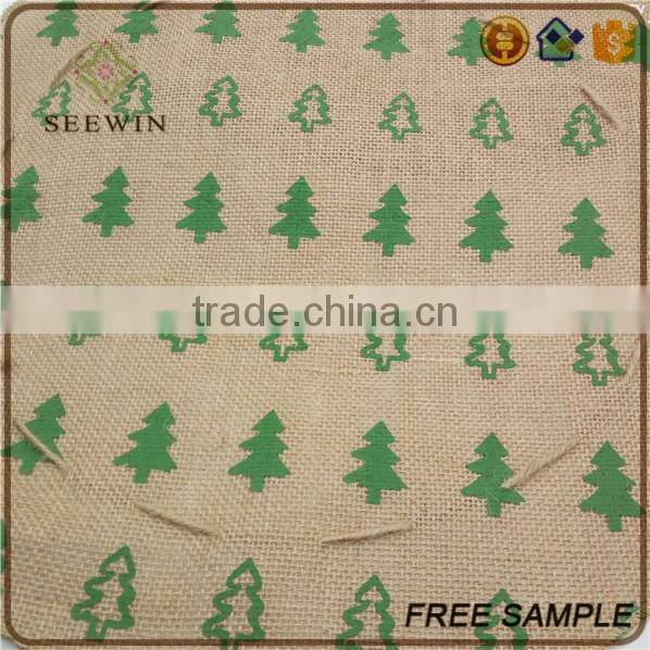 burlap jute material modern flower stand for flower decoration