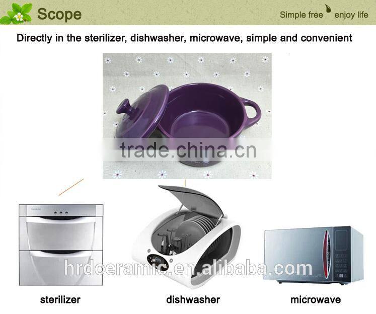 Wholesale stocked painting ceramic Soup Bowl With Lid