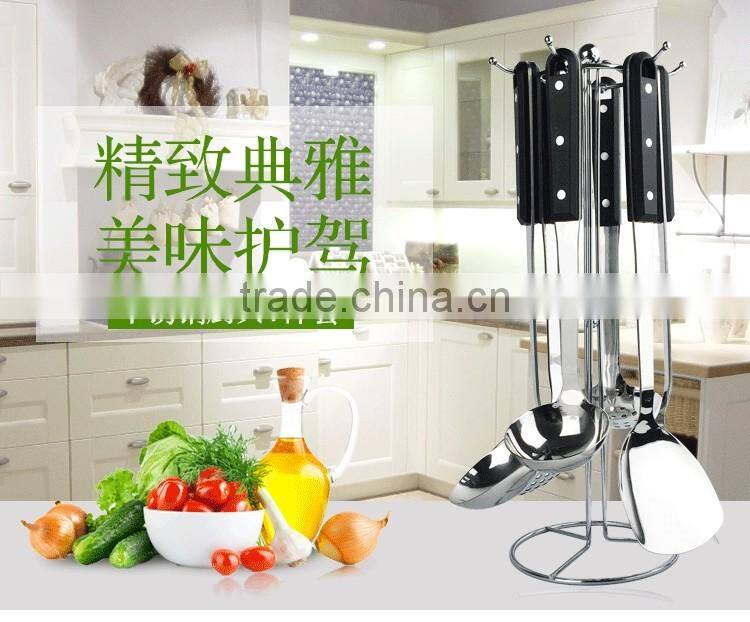 stainless steel kitchenware with plastic handle