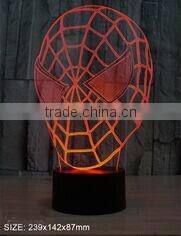 3D illusion flower shape color changing USB charging night light