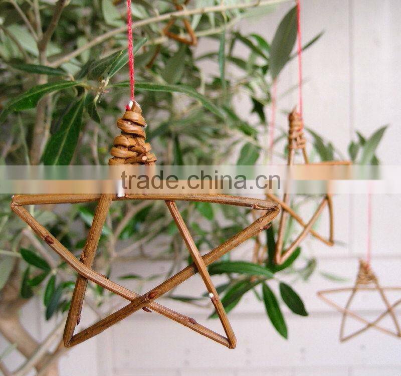 hanging wicker star for christmas decoration / wedding & home decoration