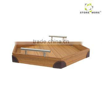 Hot Sale Garden Decorative Picnic Basket Handmade Shopping Wooden Basket