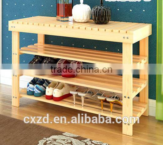 high quality modern wooden shoe rack
