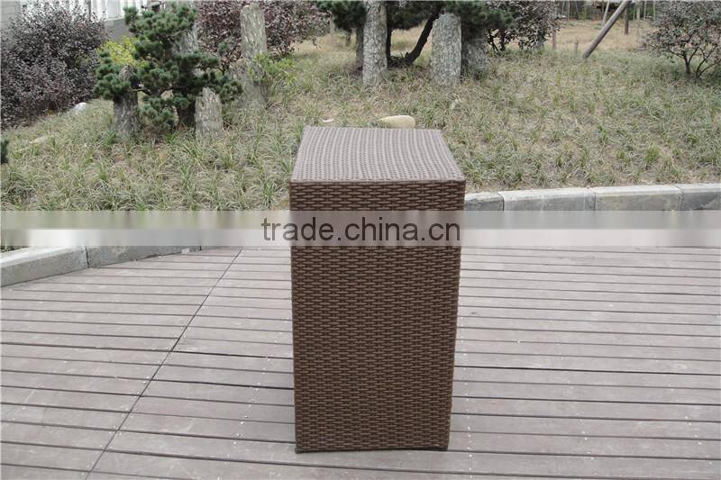 2015 3 Pics Romantic Anti-UV Outdoor Rattan Club Bar Set Furniture