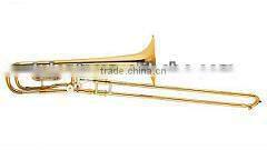 Gold lacquer Bb key tenor trombone entry model