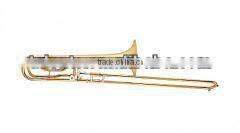 Gold lacquer Bb key tenor trombone entry model