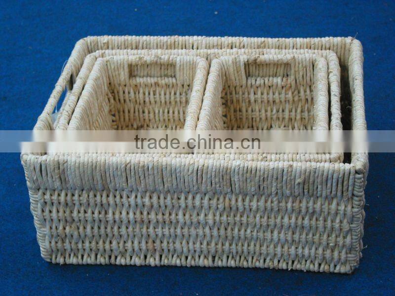 low price straw storage baskets for sale
