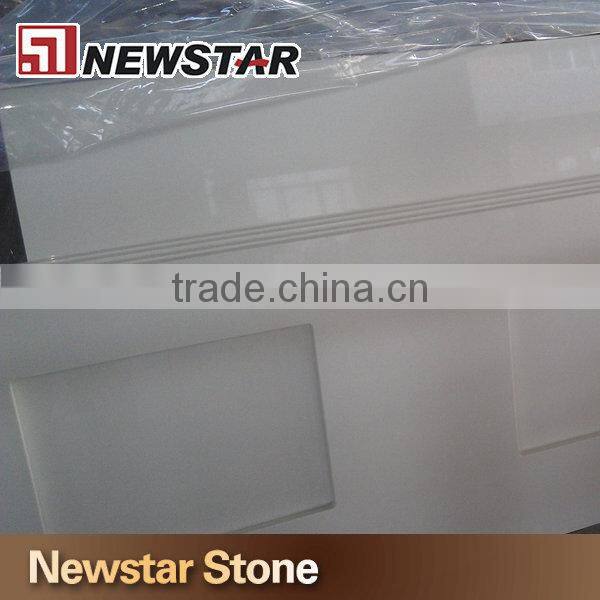 Newstar quartz Engineered stone fine grain white quartz price