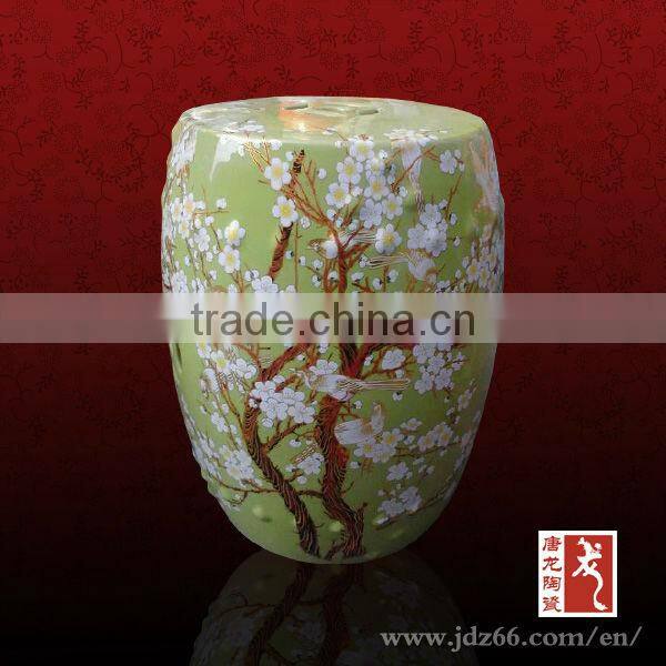 Newest Design for Ceramic Porcelain customized glazed stool
