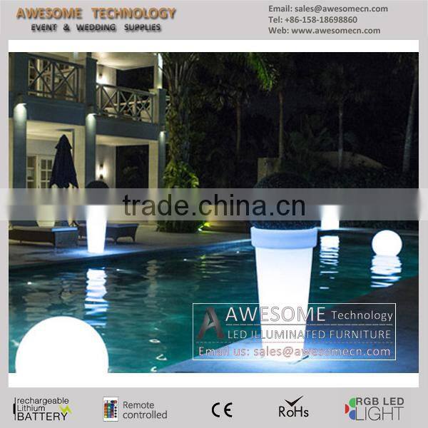 battery powered illuminated led plastic flower pot