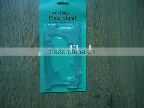 plastic display plate stand display plate holder/plate easel