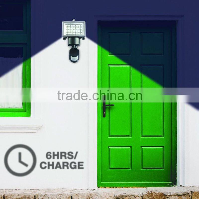 Outdoor Solar 60 LED Sensor Lights for Fence Yard Garden all in one solar LED street light