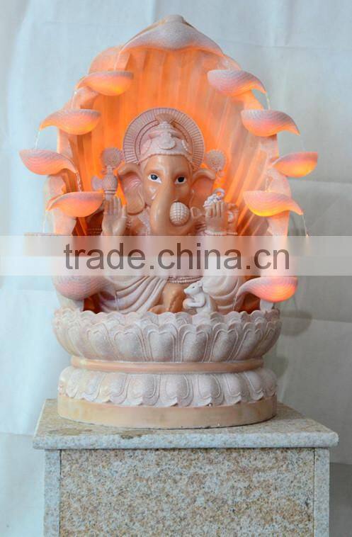 hindu god ganesh statue indoor resin water fountain for decor