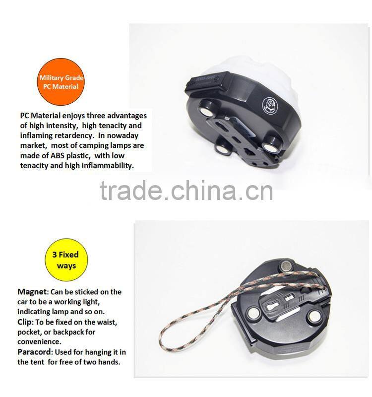 Multifunction Emergency aluminium led ligh Outdoor waterproof camping led light tool light