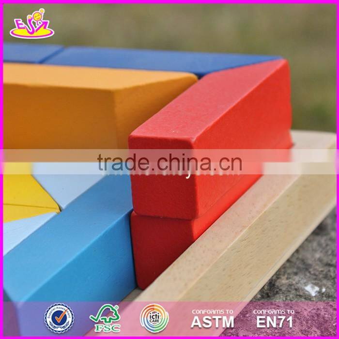 2017 New design 20 pieces educational wooden blocks for toddlers W13A127