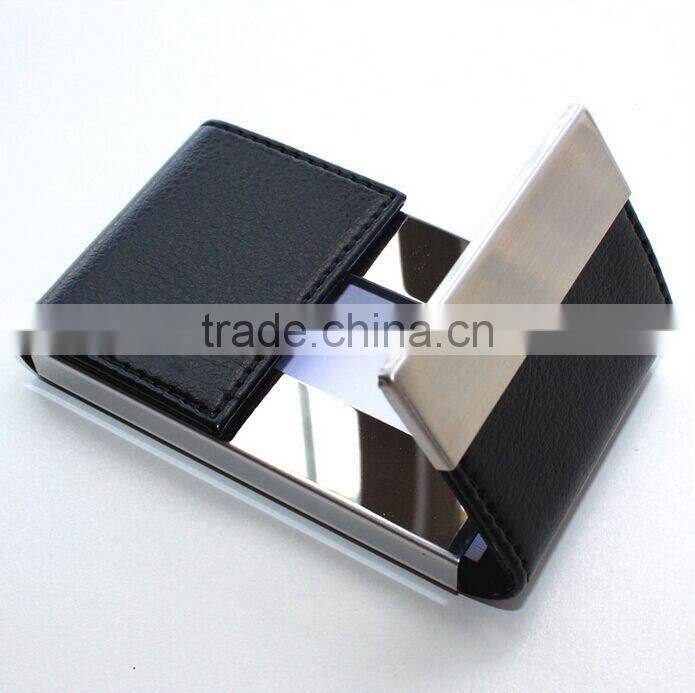 pu copy leather high-capacity business card holder