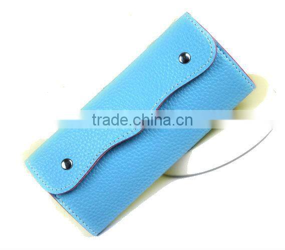 Many Card Pocket Leather Wallet Bag