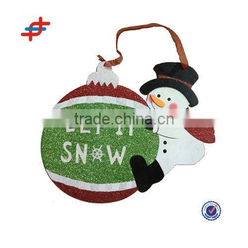 Christmas decoration hanging Wooden board, movable X'mas decoration