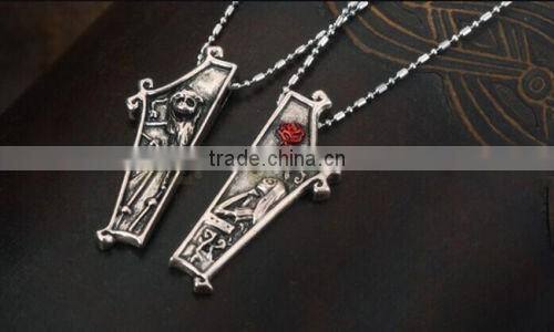 Cheap 2016 new The Nightmare Before Christmas Jack Lisa Couple Pendant Necklace Jewelry Gift